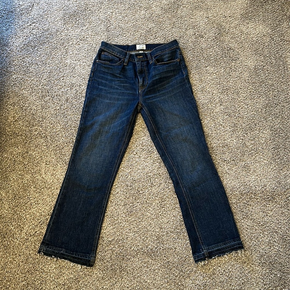 J.Crew Boot Crop Dark Wash Jean